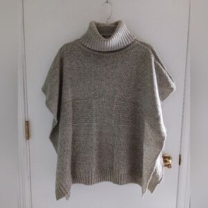 Tan Turtleneck Ponch Sweater